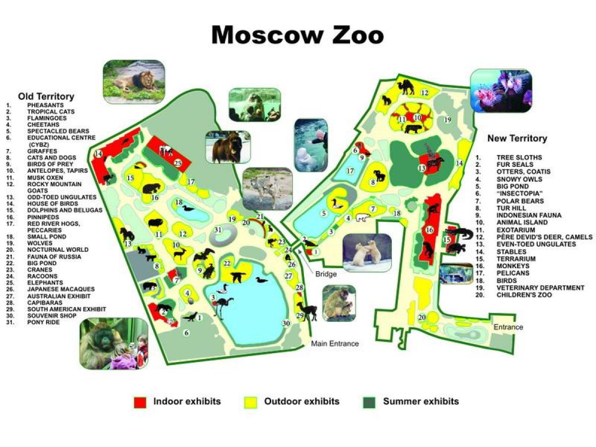 mapa ng Moscow zoo