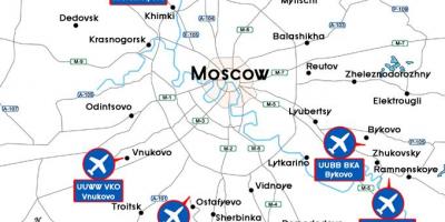 Mapa ng Moscow airport
