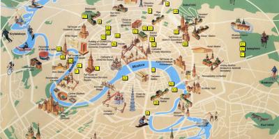 Moscow pinupuntahan ng mga turista mapa