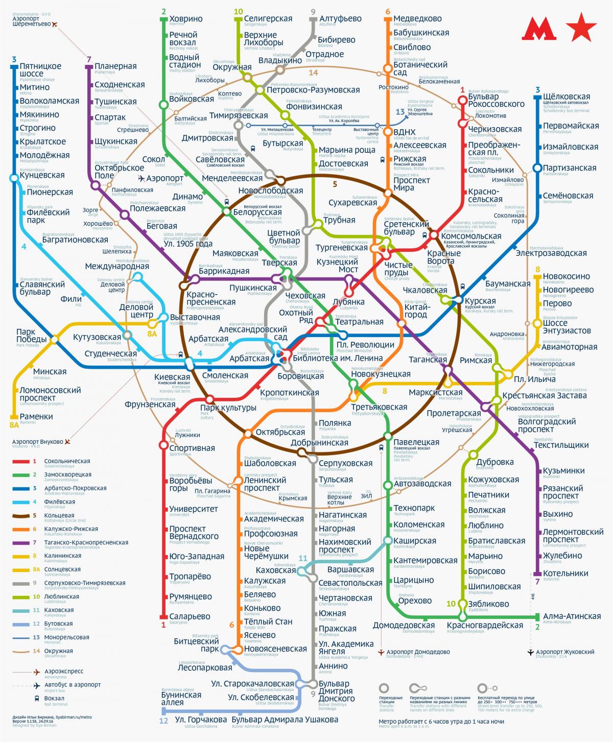metro Moscow mapa