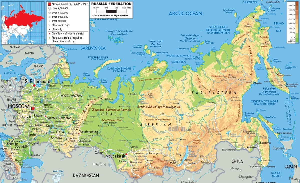Russia Moscow mapa