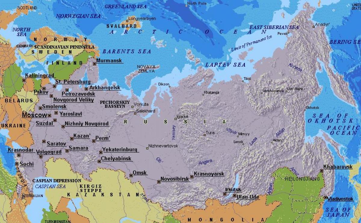 mapa ng Moscow Russia