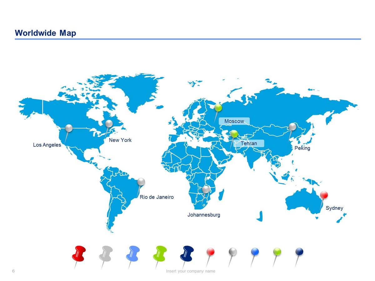 Moscow Russia sa mapa ng mundo