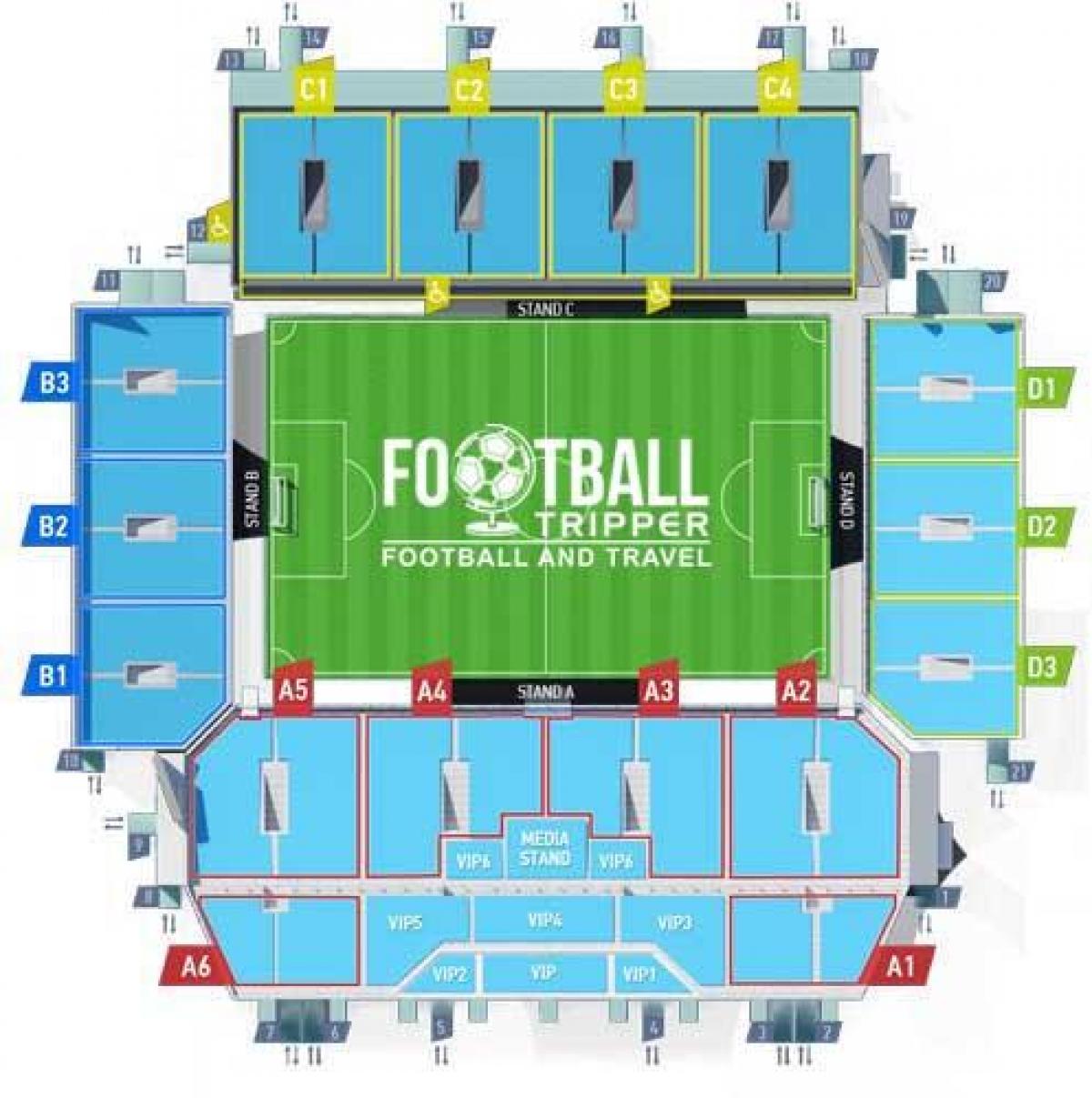 mapa ng Moskva stadium
