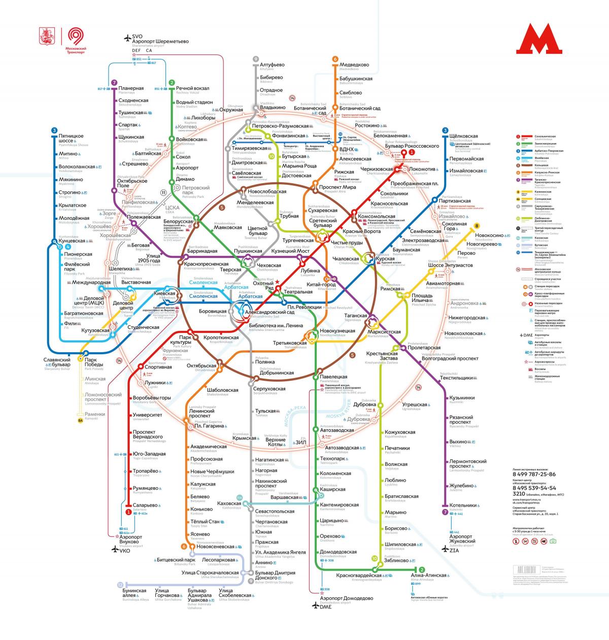 subway Moscow mapa