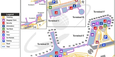 Kulay na "itim" terminal mapa