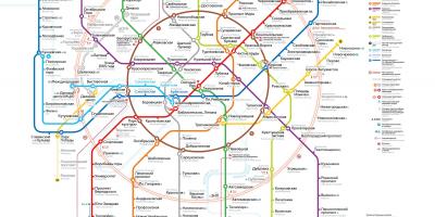 Mapa ng Moscow metro