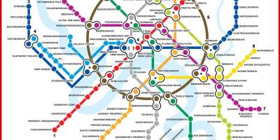 Mapa ng subway Moscow
