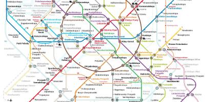Metro station sa Moscow mapa