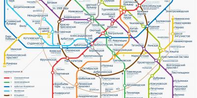 Metro Moscow mapa