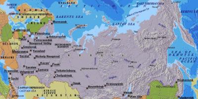 Mapa ng Moscow Russia