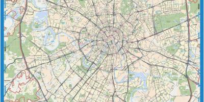 Moskva topographic mapa