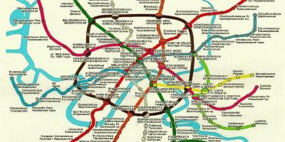 Moscow sa pamamagitan ng tren mapa