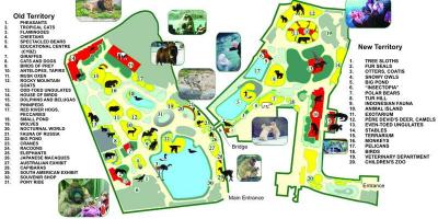 Mapa ng Moscow zoo