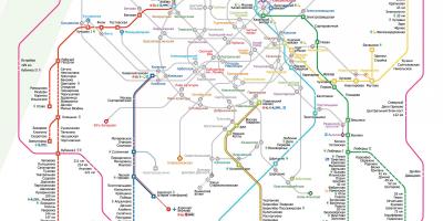 Mapa ng Moskva tren