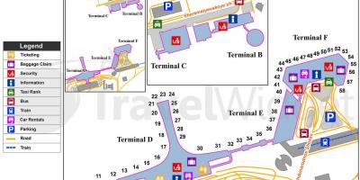 Moscow Sheremetyevo airport mapa